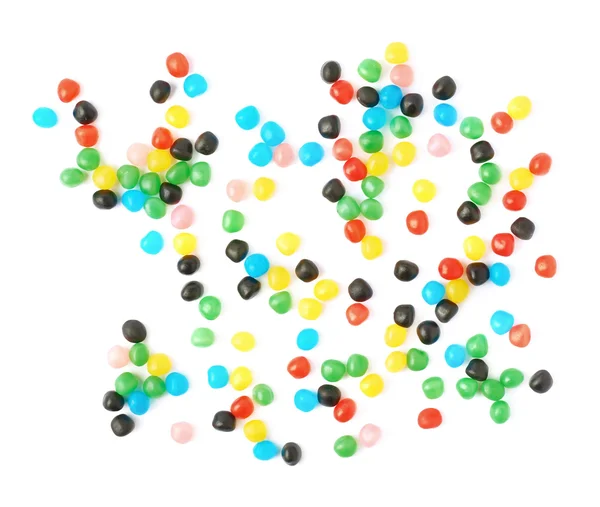 Vários doces de bola derramados sobre a superfície — Fotografia de Stock