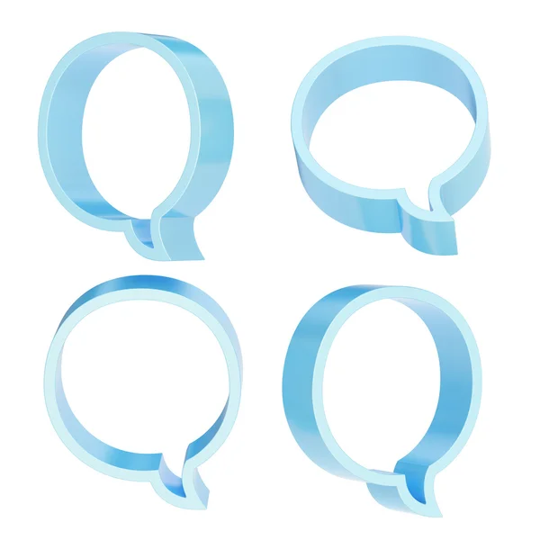 Text bubble shape isolated — Stock Photo, Image