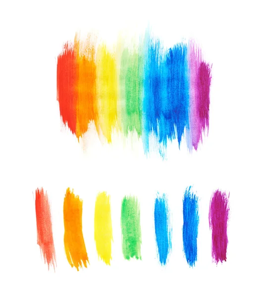 Gradiente de arco iris hecho con pinceladas —  Fotos de Stock