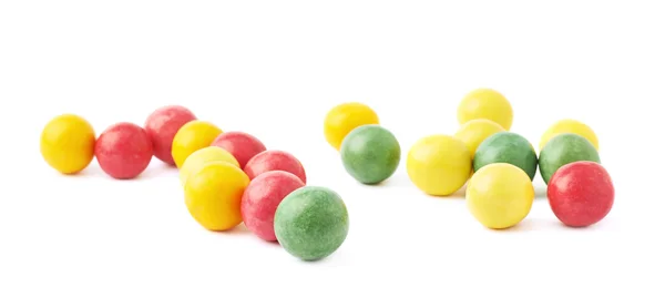 Multiple chewing gum balls isolated — Stock Photo, Image