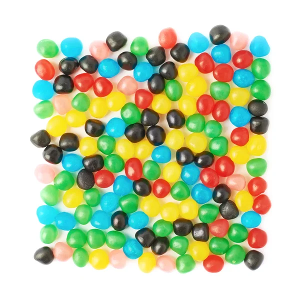 Múltiplos doces de bola de doces isolados — Fotografia de Stock