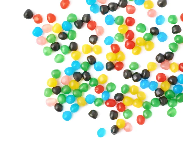Bonbons à boules multiples répandus sur la surface — Photo