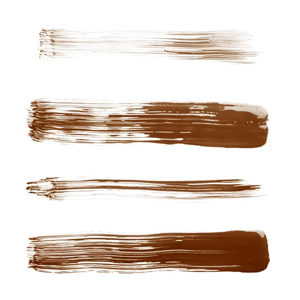 Straight oil paint brush strokes — Stock Photo, Image