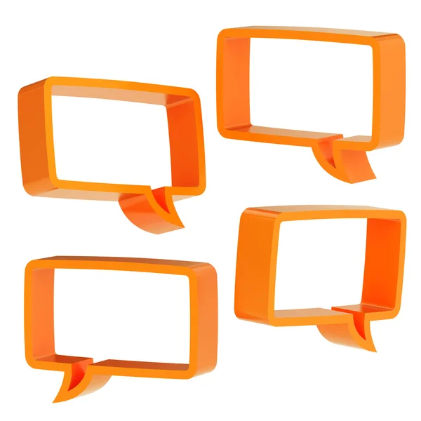 Text bubble shape isolated — Stock Photo, Image