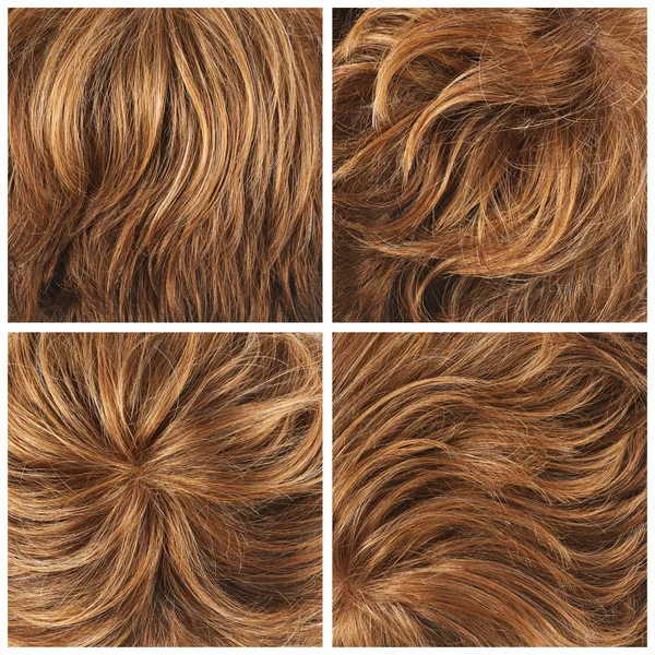 Set of four hair backgrounds — Stock Photo, Image