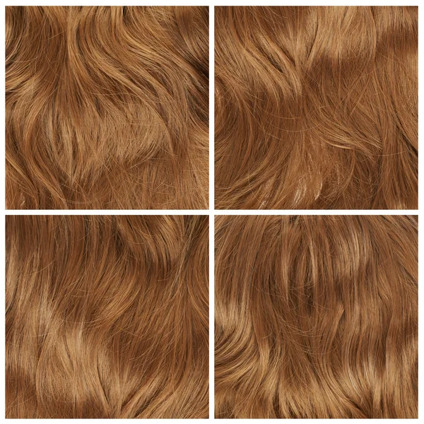 Set of four hair backgrounds — Stock Photo, Image