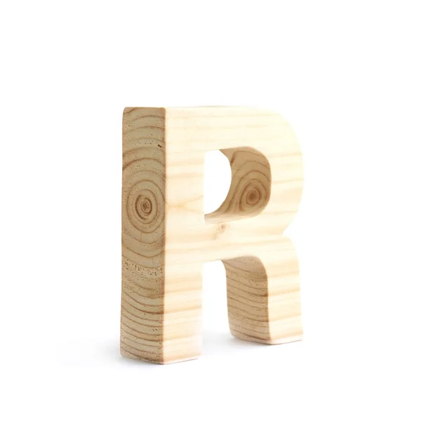 Wooden block letter isolated — Stock Photo, Image