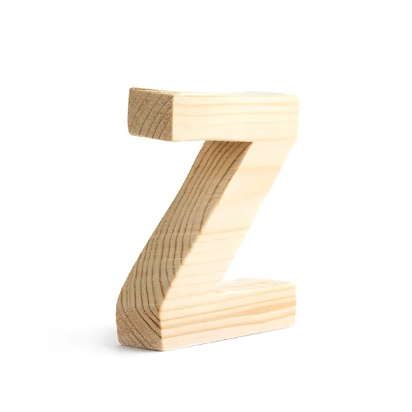 Wooden block letter isolated — Stock Photo, Image