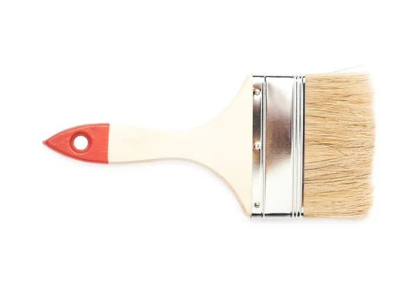 Wide paint brush isolated — Stock Photo, Image