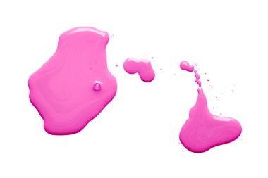 Su birikintisi bir boya dökülme