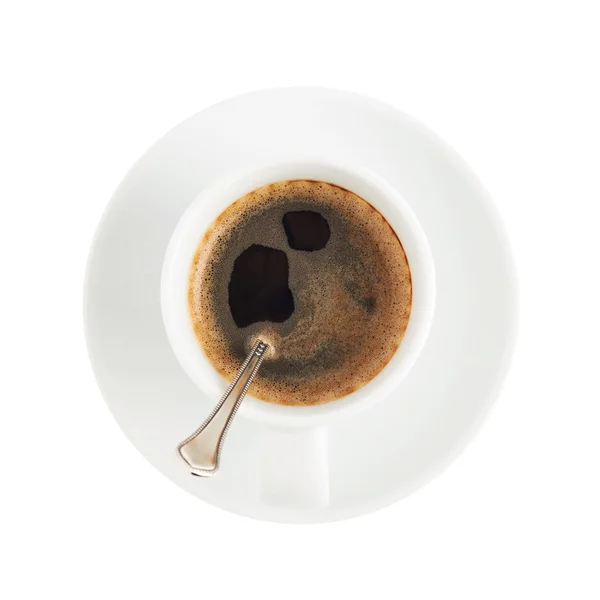 Kopp svart kaffe – stockfoto