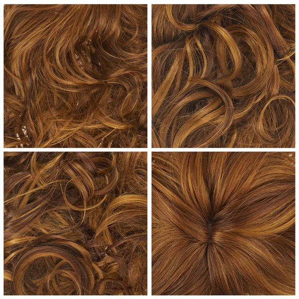 Σύνολο τέσσερις μαλλιά υπόβαθρα — Φωτογραφία Αρχείου