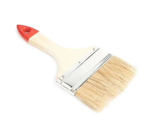 Wide paint brush isolated — Stock Photo, Image