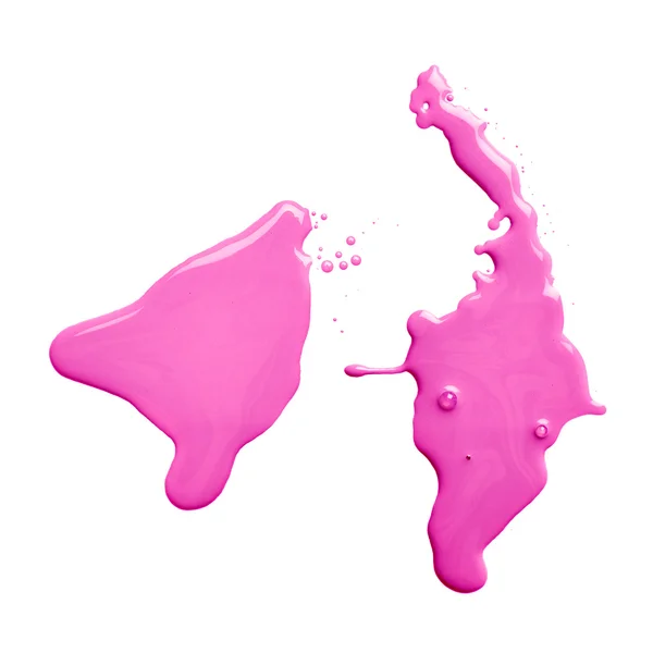 Калюжа з розливом фарби — стокове фото