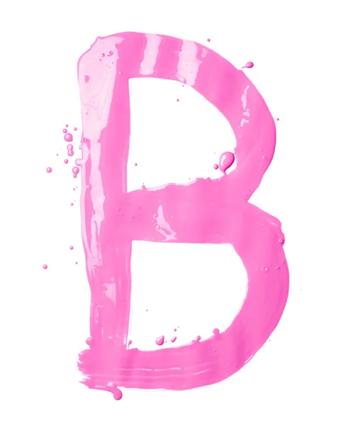 Letter made with the paint strokes — Stock Photo, Image