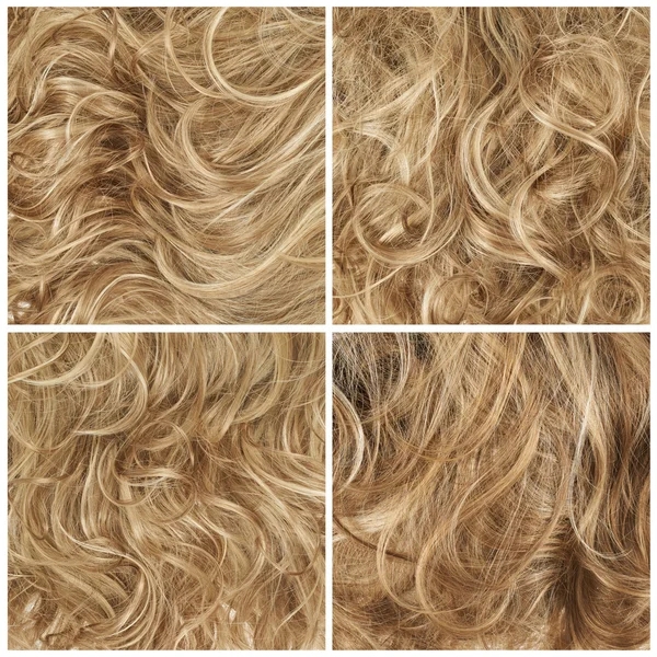 Set di quattro sfondi per capelli — Foto Stock