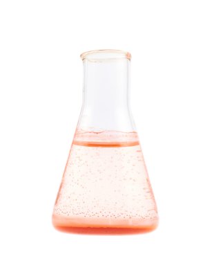Erlenmeyer şişe sıvı kristal ile