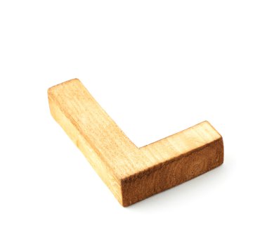 Sermaye blok ahşap harf L