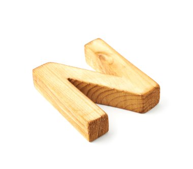 Sermaye blok ahşap harf N