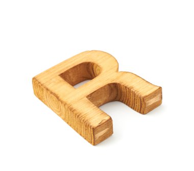 Sermaye blok ahşap harf R