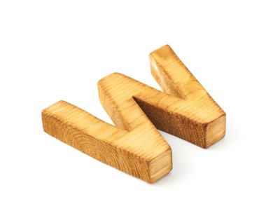 Sermaye blok ahşap harf W