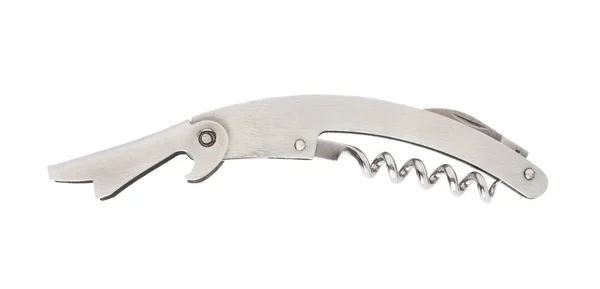 Metalen fles-schroef corkscrew — Stockfoto