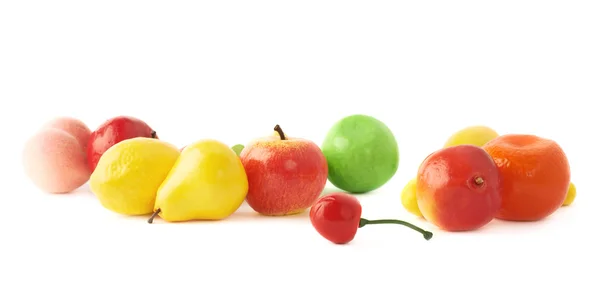 Umělé plastové ovoce a bobule — Stock fotografie