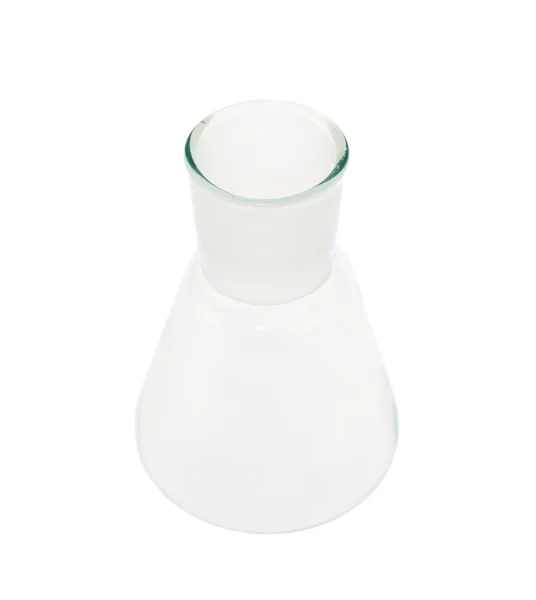Empty Erlenmeyer glass flask — Stock Photo, Image