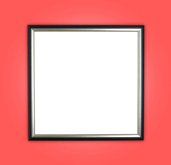 Empty wooden picture frame — Stock Photo, Image