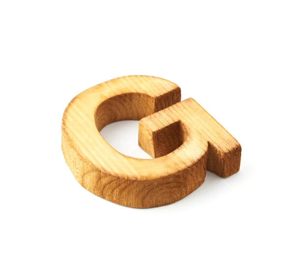 Capital block wooden letter G — Stock Photo, Image