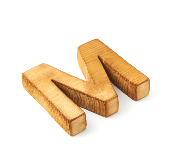 Capital block wooden letter M — Stock Photo, Image