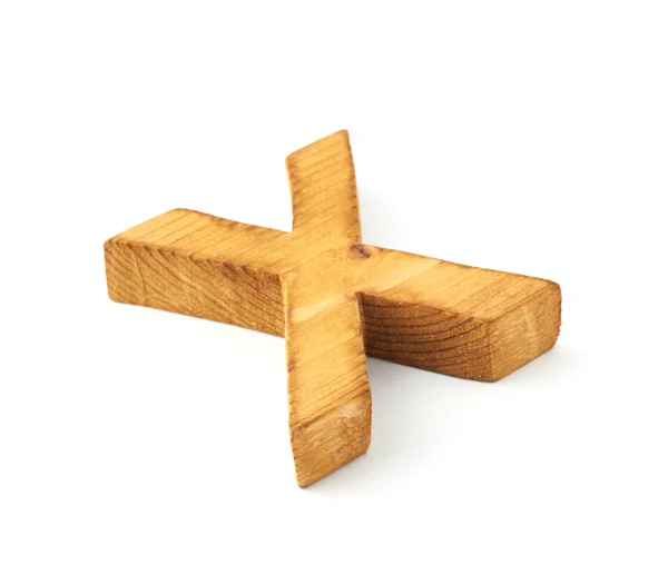 Kapitaal blok houten brief X — Stockfoto