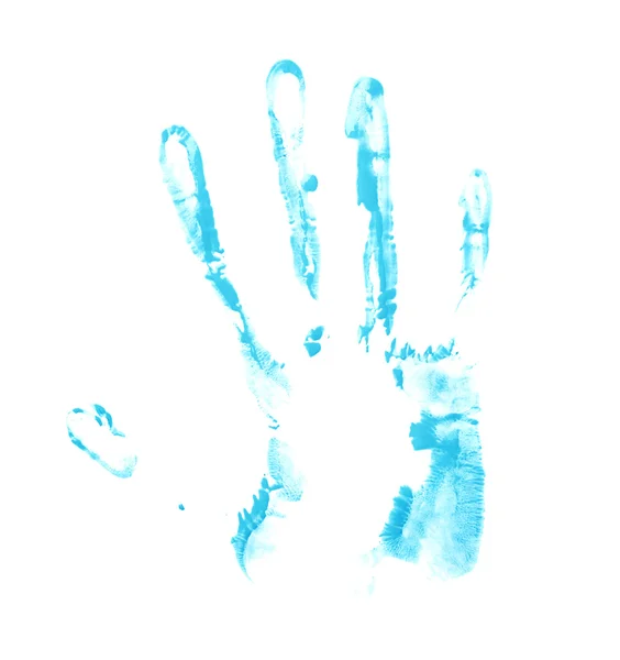 Hand Palmölfarbe Druck — Stockfoto