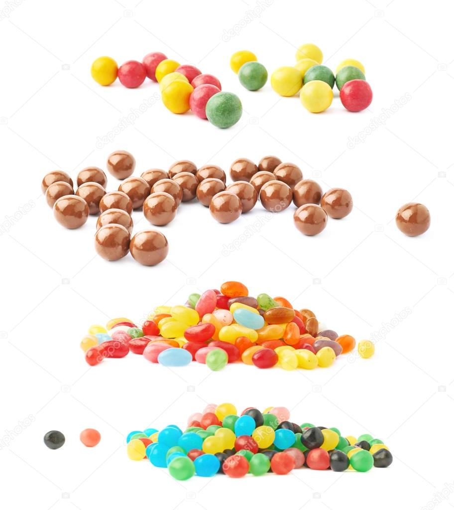 Pile of multiple jelly bean candies