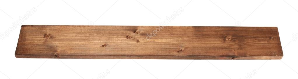 Colored pine wood board plank