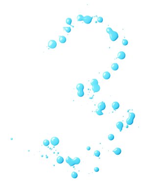 Elle çizilmiş üç numaralı yağlı boya ile