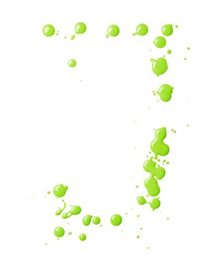 Boya ile yapılan J harfi düşer