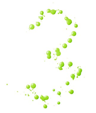 Elle çizilmiş üç petrol numara ile