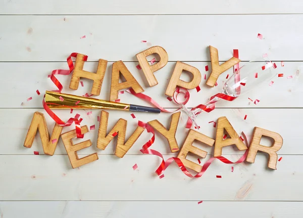 Happy New Year composition — Stock Photo, Image