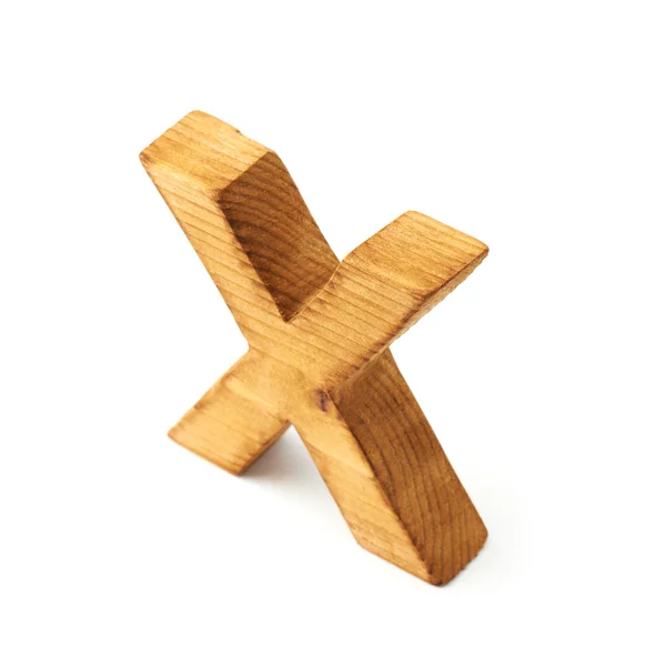 Lettera di legno X — Foto Stock
