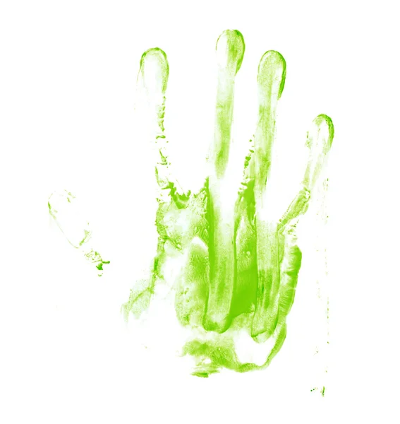 Hand palmolja måla print — Stockfoto