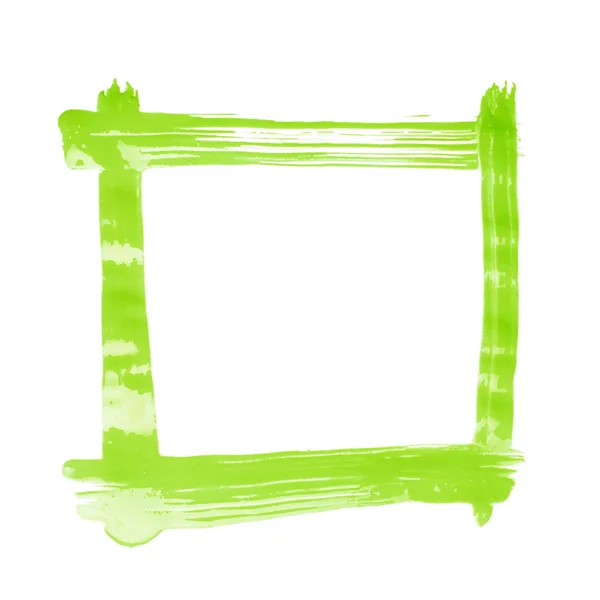 Quadratischer Rahmen mit Pinselstrichen — Stockfoto