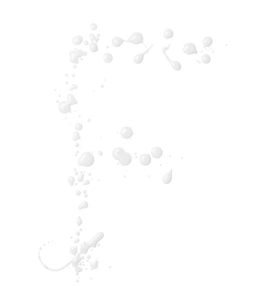 Letter F made with the paint drops — Stock Photo, Image