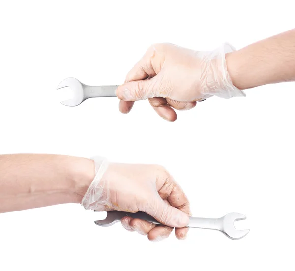 Male hand holding tool — Stock Photo, Image