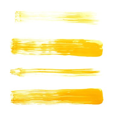 Düz yağlı boya fırça darbeleri