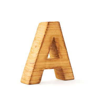 ahşap mektup bir