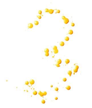 Elle çizilmiş üç petrol numara ile