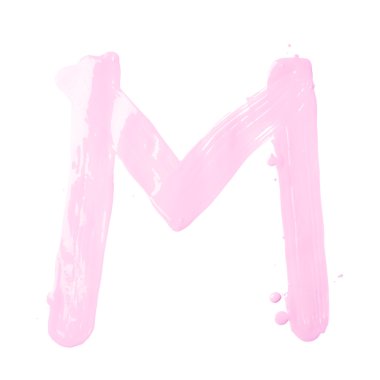 Harf M Boya darbeleri ile yapılan