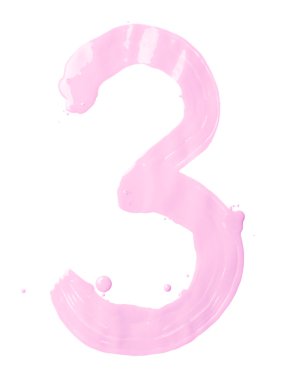 Elle çizilmiş üç petrol numara ile