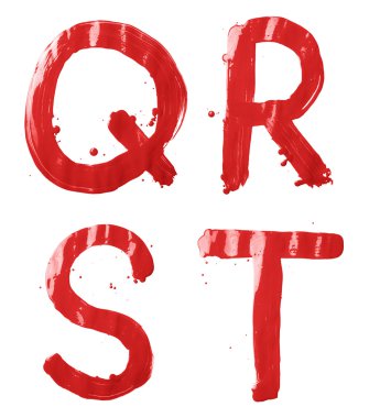 Karakter kümesi Q, R, S, T harfi